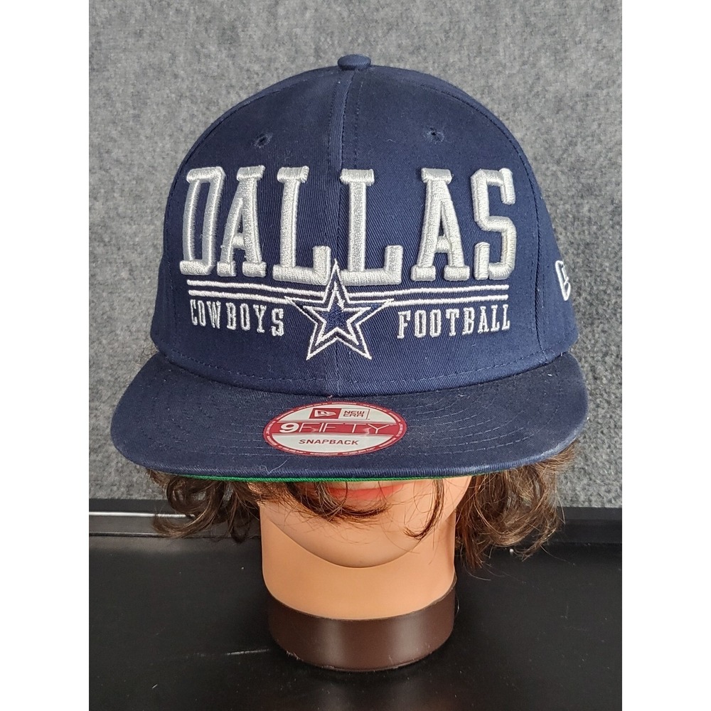 New Era Dallas Cowboys Hat Men OS 9FIFTY Blue Snapback Football Cap Green Under
